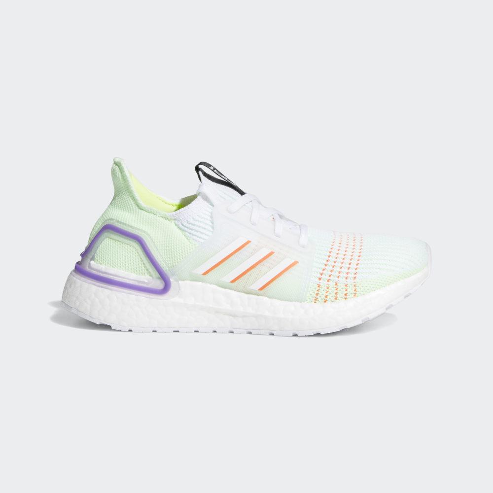 Adidas Girls' Ultraboost 19 Running Shoes White/Red/Yellow Ireland EF0933